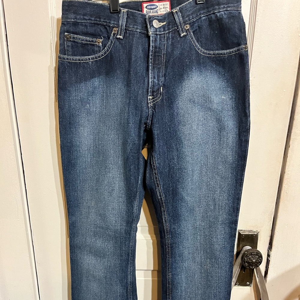 Old Navy Dark Blue Straight Jeans